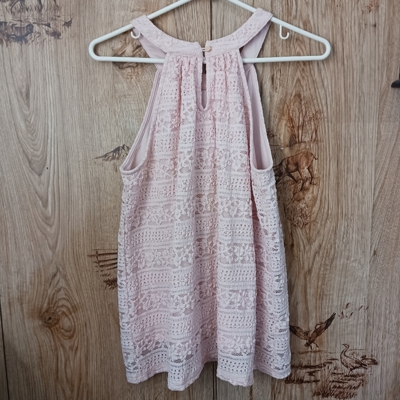 Monteau Los Angeles Lace Overlay Top Size Large - Picture 3 of 9